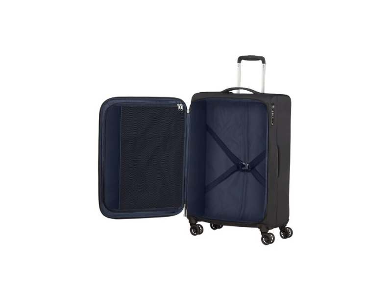 American Tourister Lite Ray Spinner 69/25 TSA Kézipoggyász, Fekete