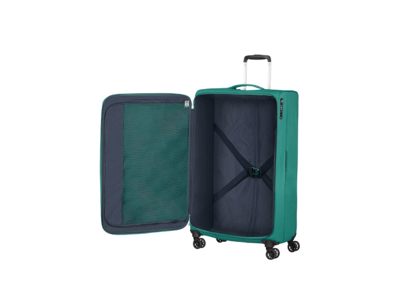 American Tourister Lite Ray Spinner 81/30 TSA Kézipoggyász, Erdei zöld
