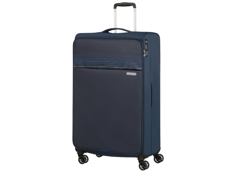 American Tourister Lite Ray Spinner 81/30 TSA Kézipoggyász, Sötétkék
