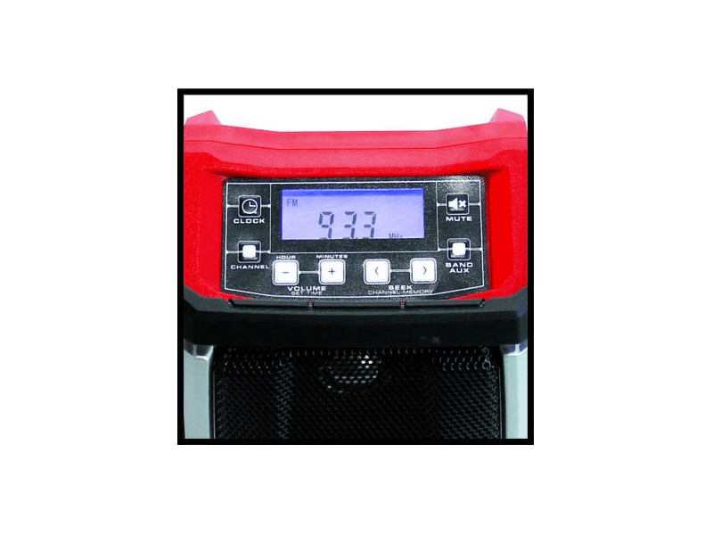 Einhell TE-CR 18 Li Solo rádió, piros (akkumulátor nem tartozék)