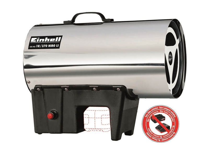 Einhell GE-HG 18/370 Niro Li-Solo D/AT (2330805) Akkus hőlégbefúvó