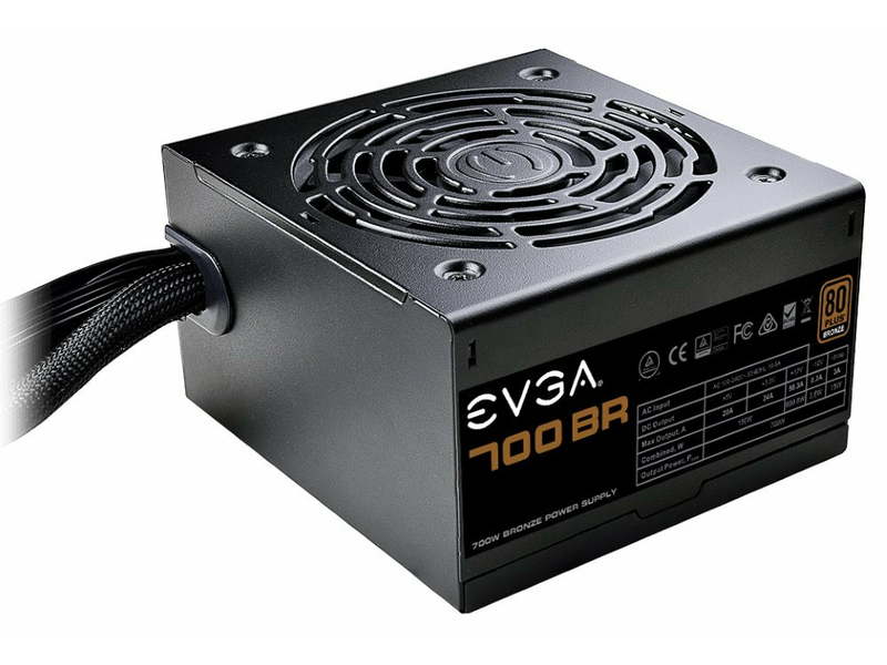 EVGA 100BR0700K2 80+ Bronze tápegység, 700 W