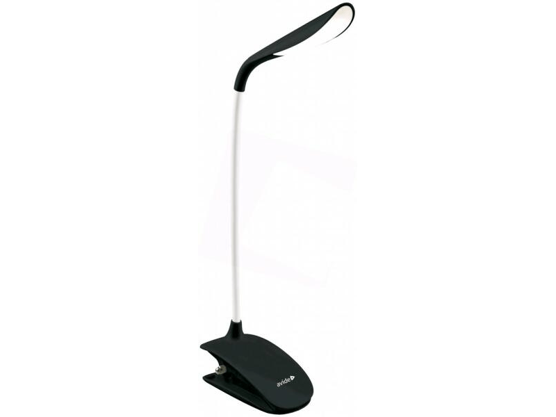 Avide ABLDL-CLIP-3W-BL Csíptethető LED asztali lámpa, fekete