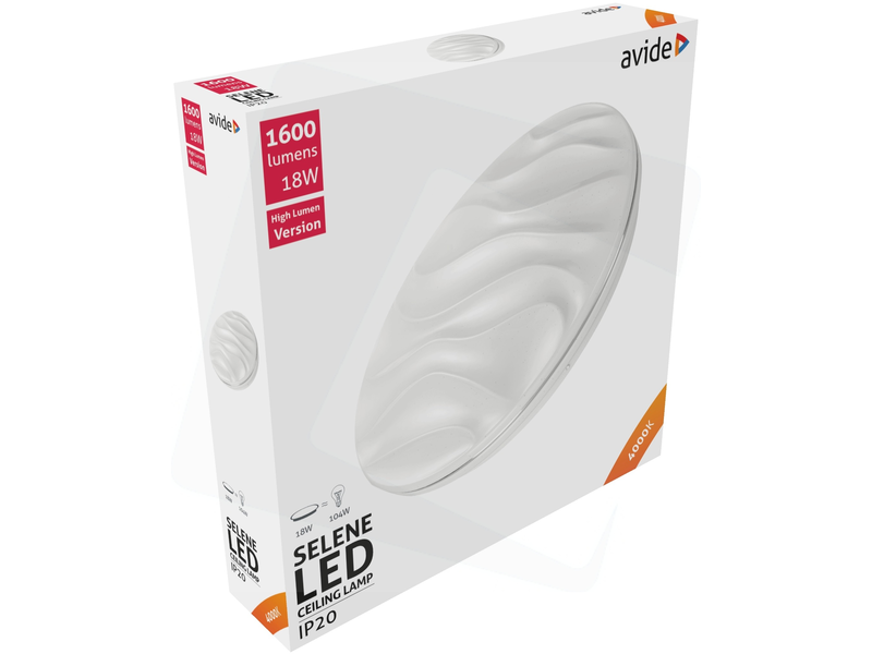 Avide ACLO33NW-18W-SEL Selene LED Mennyezeti Lámpa