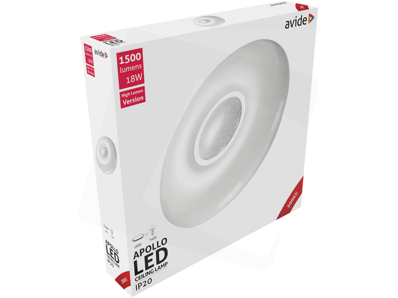 Avide ACLO33WW-18W-APO Apollo LED Mennyezeti Lámpa