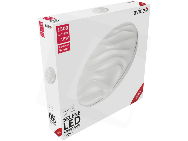 Avide ACLO33WW-18W-SEL Selene LED Mennyezeti Lámpa