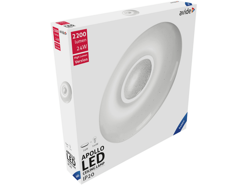 Avide ACLO38CW-24W-APO Apollo LED Mennyezeti Lámpa