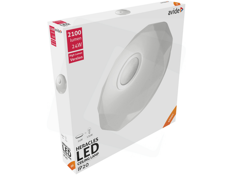 Avide ACLO38NW-24W-HER Heracles LED Mennyezeti lámpa