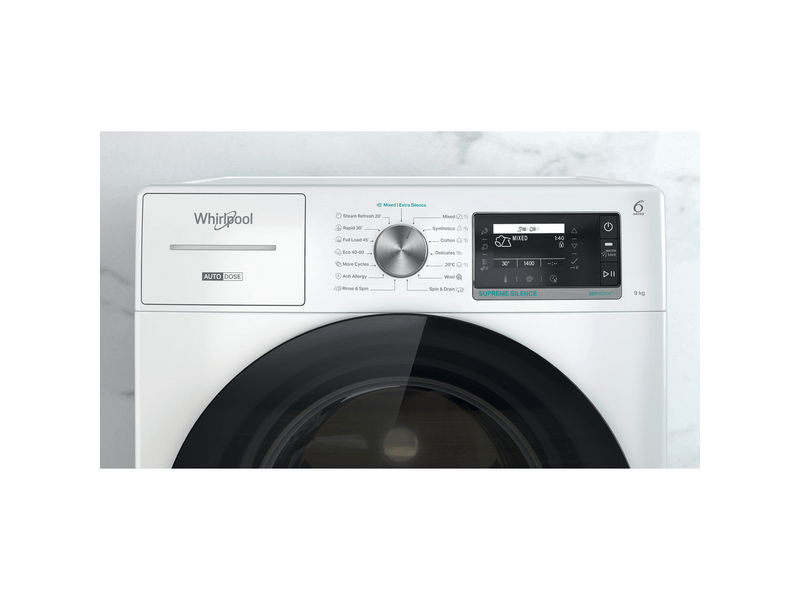 Whirlpool W8W946WBEE Elöltöltős mosógép