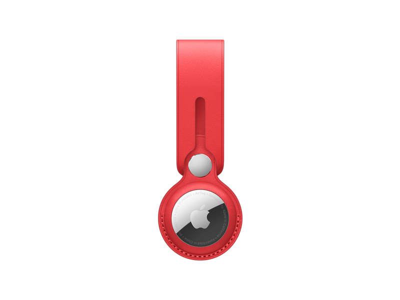 Apple MK0V3ZM/A AirTag-bőrpánt – piros