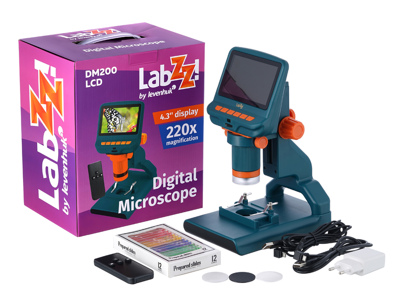 Levenhuk LabZZ DM200 LCD digitális mikroszkóp