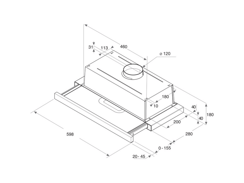 Whirlpool AKR 747 IX/1 integrált páraelszívó