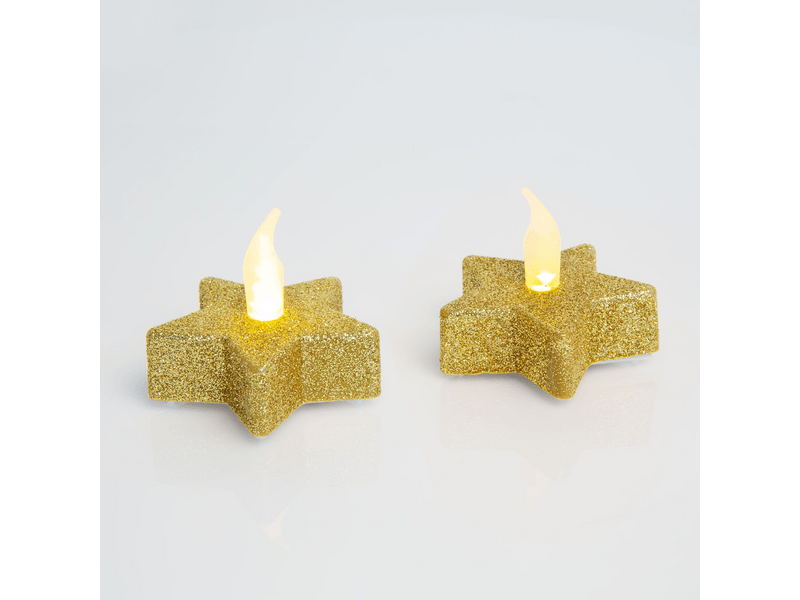 Family 55244G 2db LED-es teamécses, arany