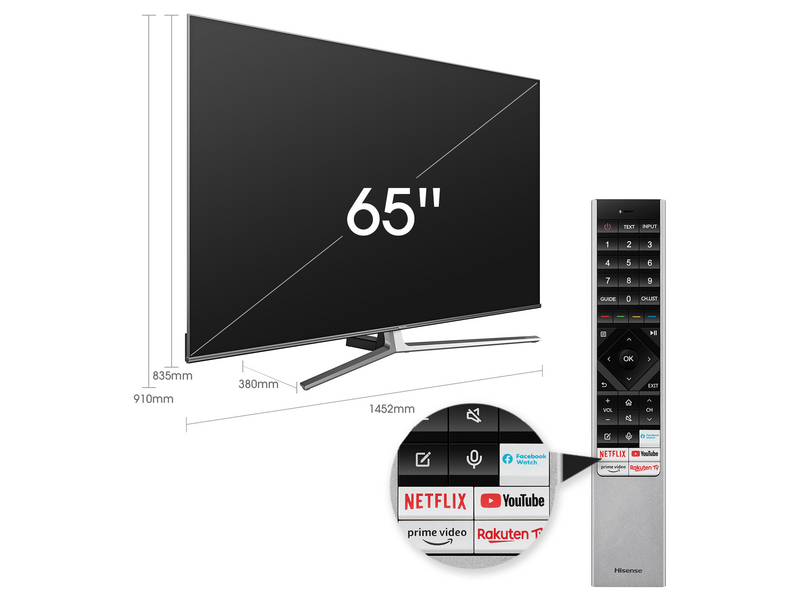 Hisense 65U8GQ 65“, 164cm, 4K Ultra HD Televízió