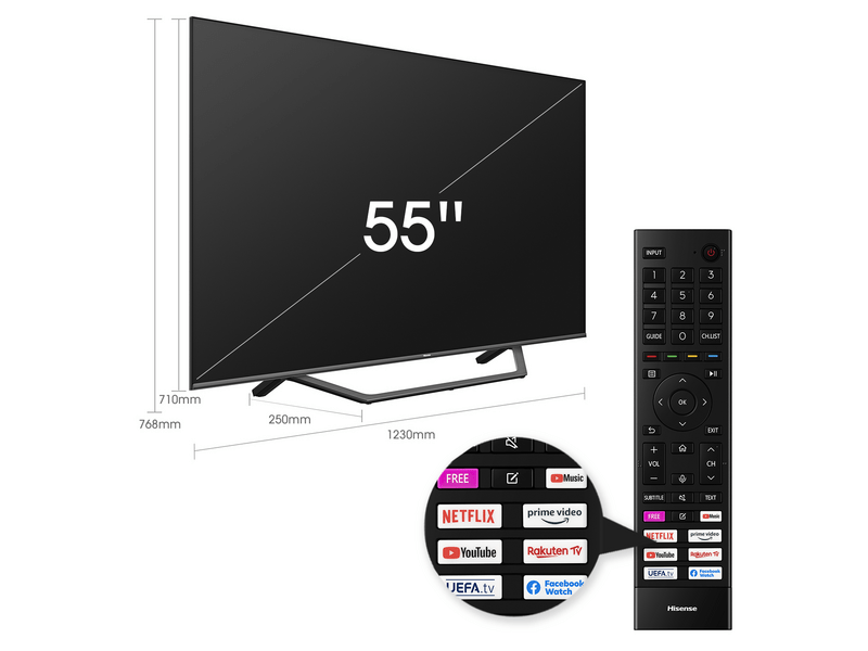 Hisense 55A7GQ 4K UHD Smart QLED TV