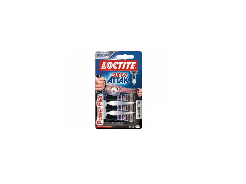 Henkel Loctite Super Bond Minitrio Power Flex 3x1g gél pillanatragasztó