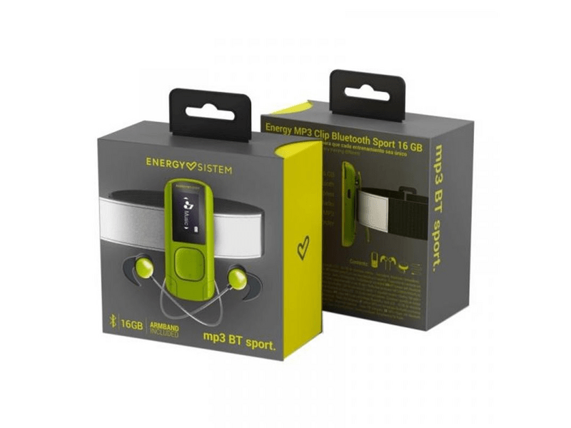 Energy Sistem MP3 Sport Clip Zenelejátszó, zöld ( 447244 )