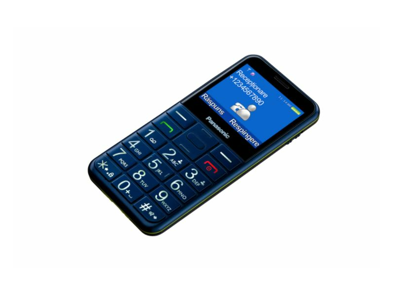 Panasonic KX-TU150EXC Mobiltelefon, Kártyafüggetlen, Kék