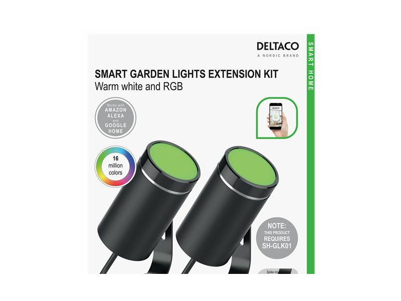 Deltaco SMART HOME SH-GLEX01 kerti világítás, fekete