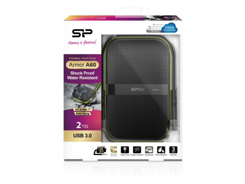 Silicon Power Armor A60 2TB hordozható HDD (SP020TBPHDA60S3K)