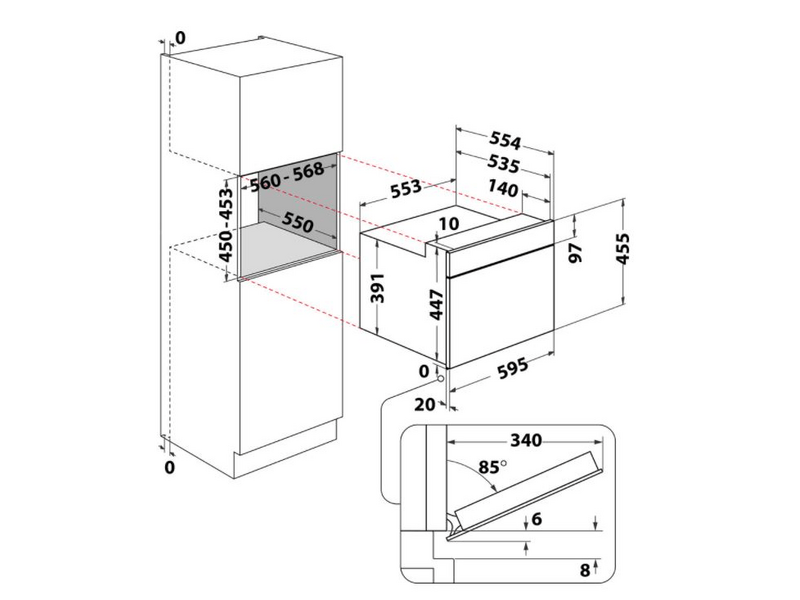 Whirlpool AMW 9605/IX Beépíthető mikrohullámú sütő