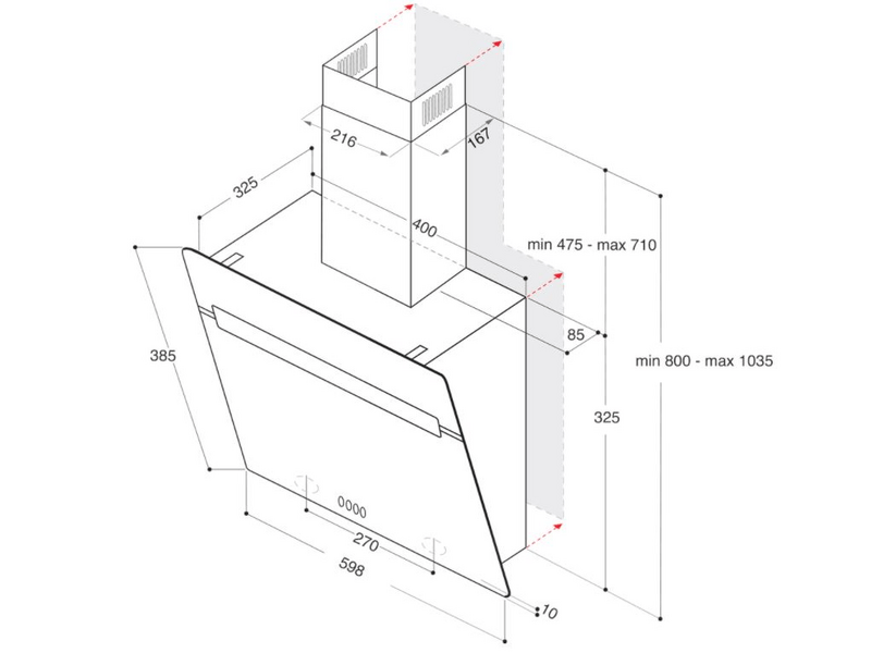 Whirlpool WHVP 62F LT SK Fali páraelszívó