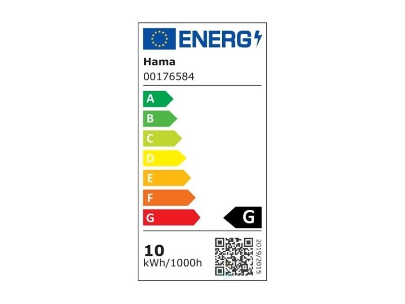 Hama 176584 Okos Wifi LED Izzó, E27, Fehér, 10W