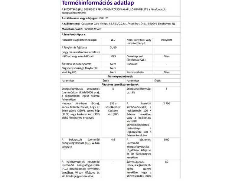 Philips 195986 LED izzó