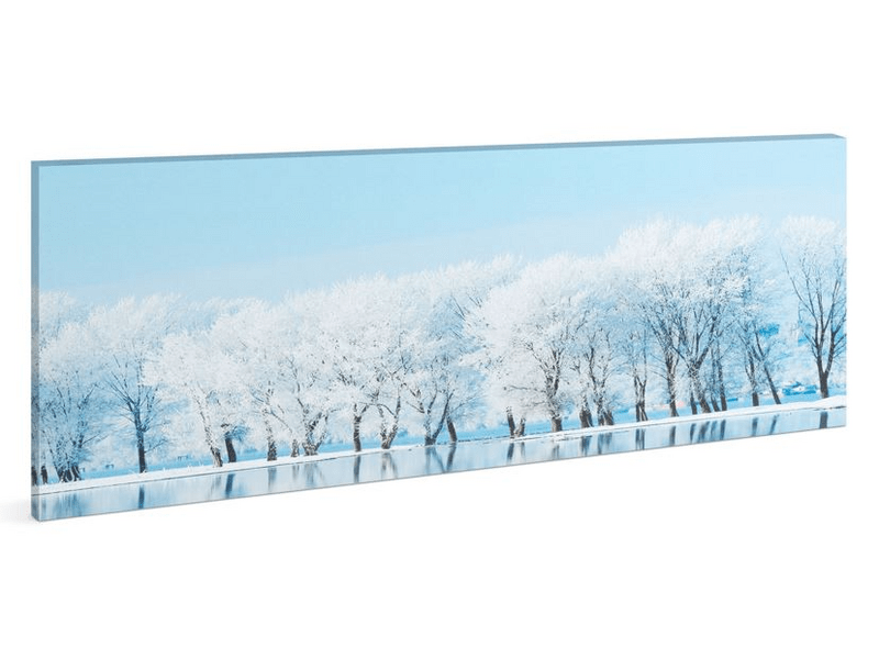 Family 58480A LED-es fali hangulatkép, téli táj, 2 x AA, 70 x 30 cm