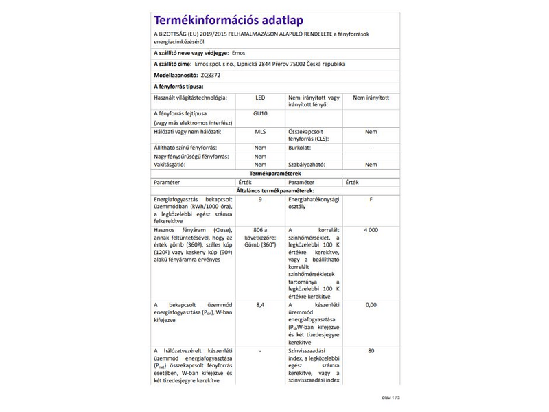 EMOS LED Izzó (ZQ8372)