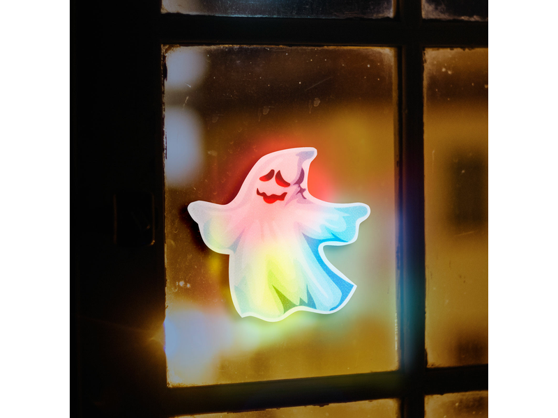 Family 56512C Halloween-i RGB LED dekor - öntapadós - szellem