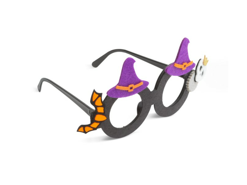 Halloween-i party szemüveg, boszorkány kalap (58117A)