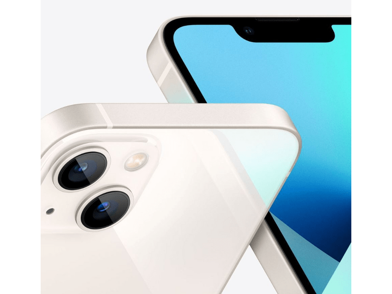 Apple iPhone 13 256GB Okostelefon, Csillagfény fehér (MLQ73HU/A)