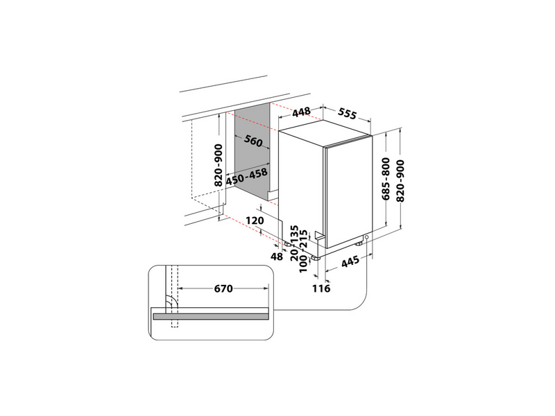 Whirlpool WH6IC11BS7LSA0 Beépíthető mosogatógép