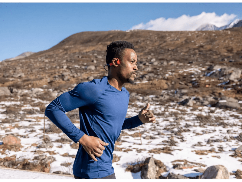 Shokz OpenSwim Pro Bluetooth fülhallgató, piros (S710-ST-RD)