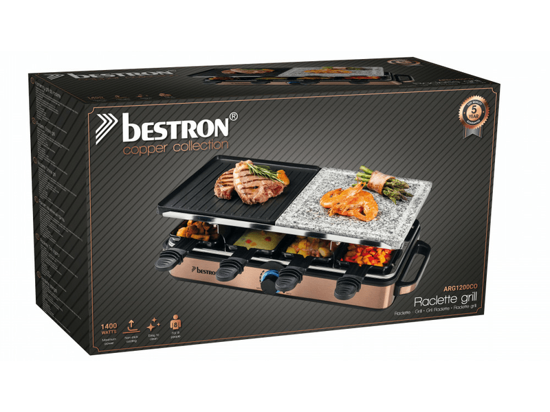 Raclette grill XXL, réz