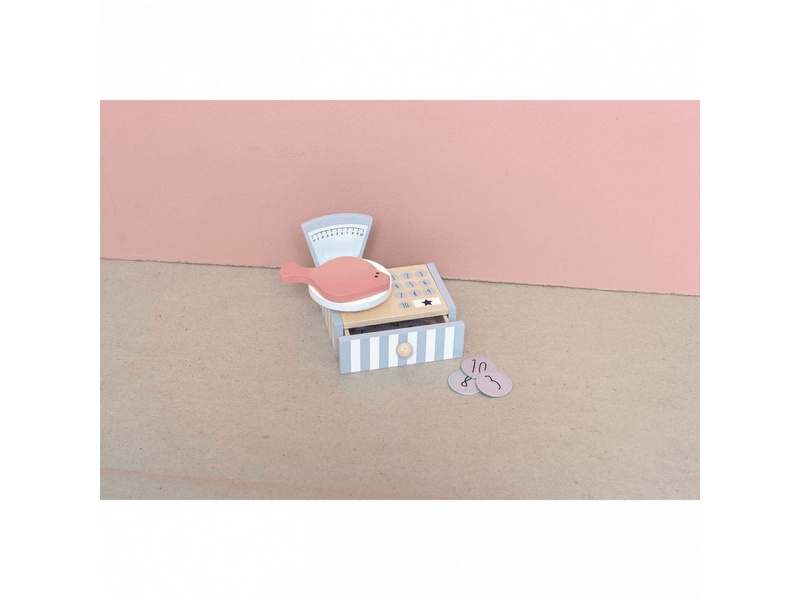 Piaci stand fából 28 kiegészítővel