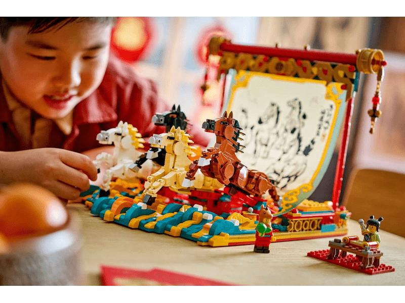 LEGO® Vágtázó lovakat ábrázoló festmény (80119)