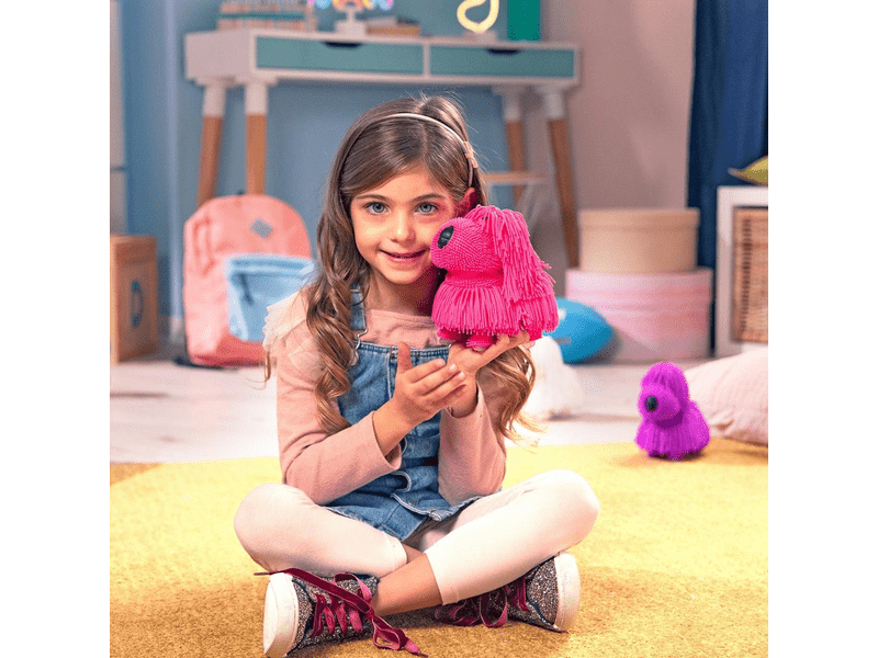 Eolo JIggly Pets Riszáló Állatok, kutya, pink (WD188-PI)