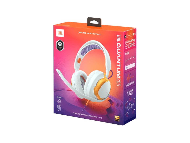 JBL Quantum 250 Gaming headset, türkiz