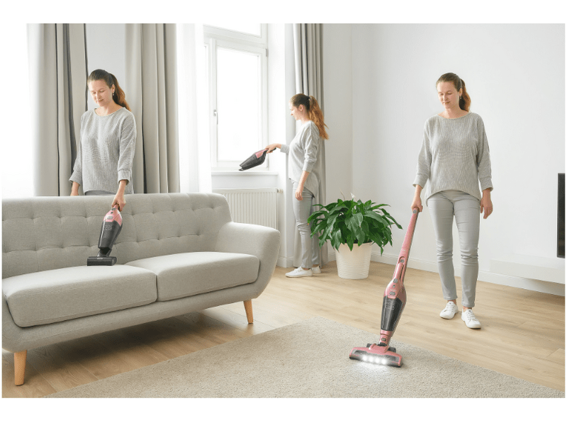 Sencor SVC 0605RS Vezeték nélküli kézi porszívó, rózsaszín