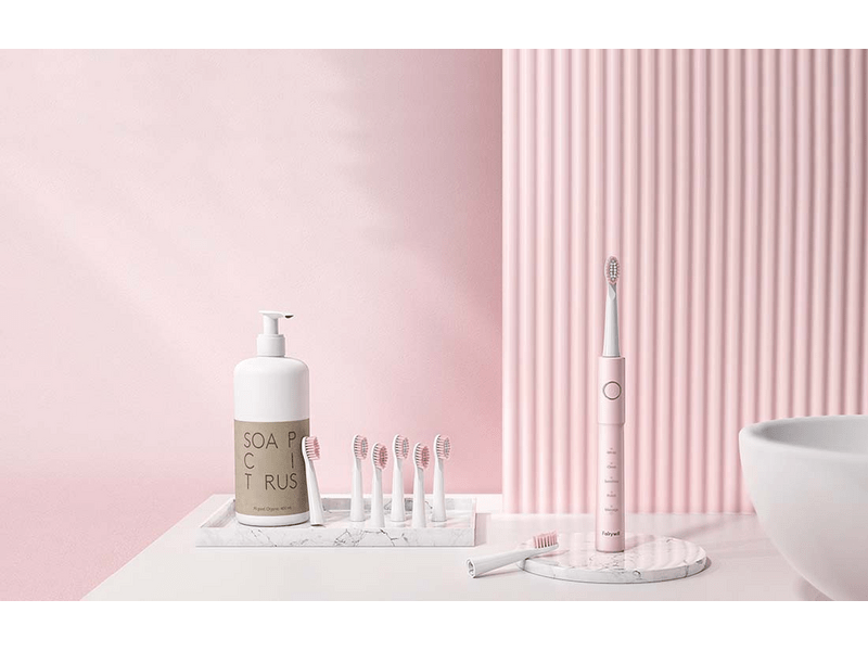 FairyWill FW-E11 Szónikus fogkefe készlet, Rózsaszín