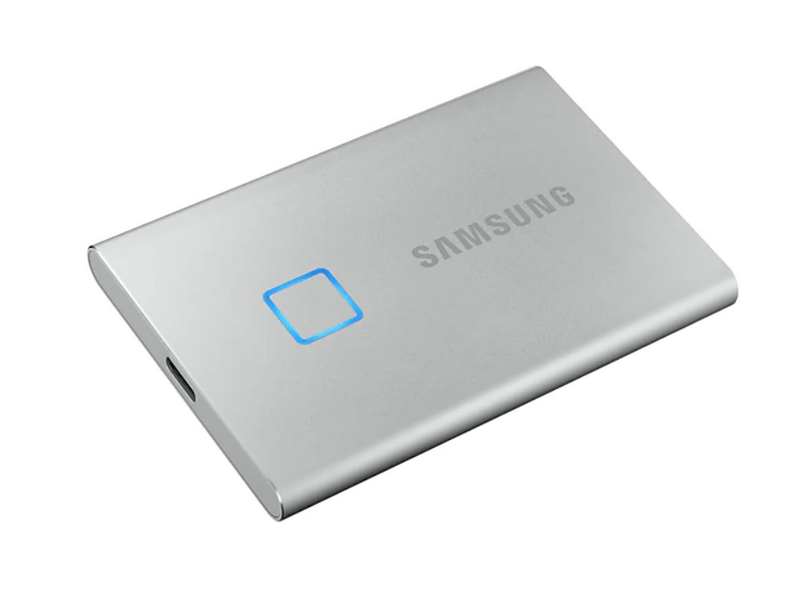 Samsung T7 Touch USB 3.2 1TB Hordozható SSD Ezüst (MU-PC1T0S)