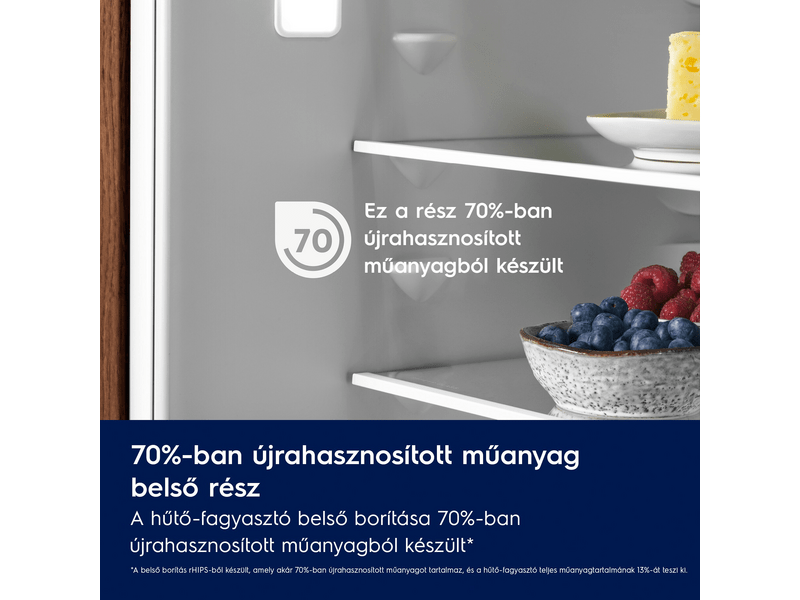 Electrolux ENA7CE18S3 Beépíthető kombinált hűtőszekrény