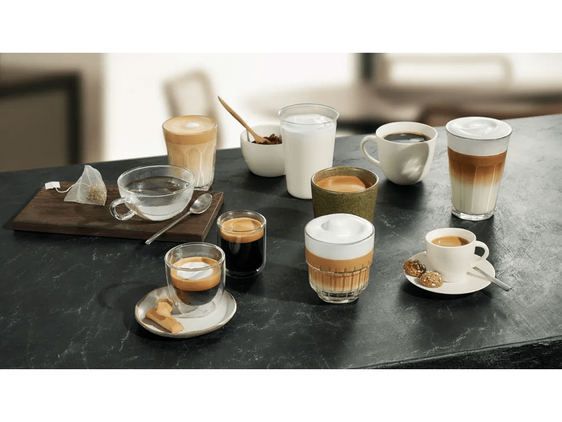 Siemens EQ500 Automata kávéfőző, Sötét inox (TQ518RX3)