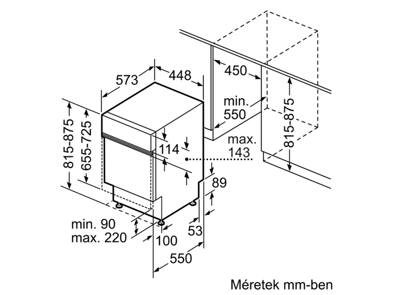 Bosch SPI6ZMS29E Beépíthető elölvezérelt mosogatógép