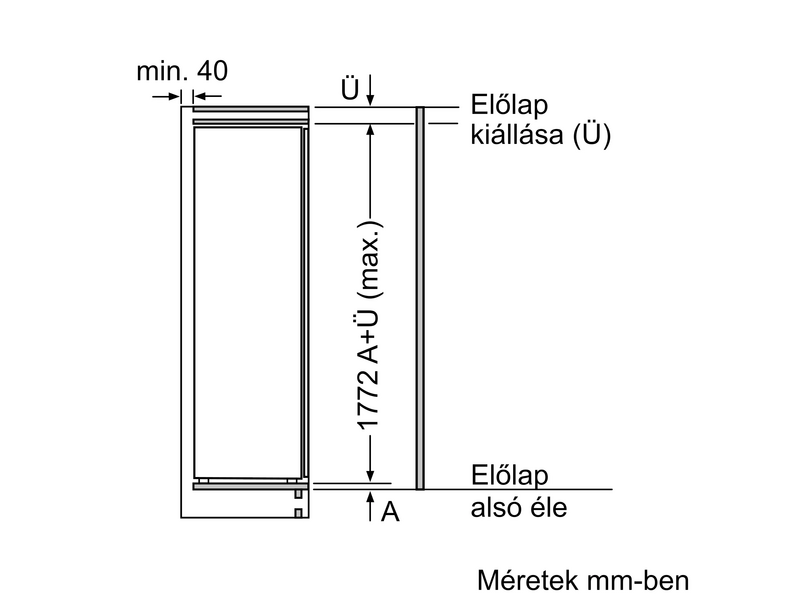 Bosch GIN81ACE0 Beéíthető fagyasztószekrény