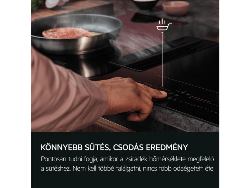 AEG TH84CC23CZ Beépíthető indukciós főzőlap páraelszívóval, SaphirMatt®
