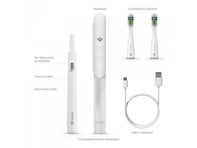 TrueLife SonicBrush Slim20 četkica za zube, bijela (ATMSLIM20WA)