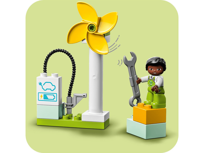 LEGO® DUPLO Szélturbina és elektromos autó (10985)
